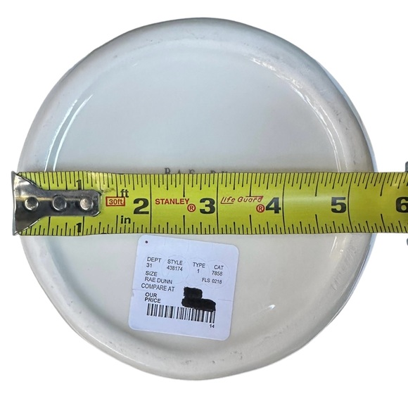 Rae Dunn FLOUR Canister White Black Large Letter Flat Lid Dimples NWT 2018 OG - Picture 14 of 15